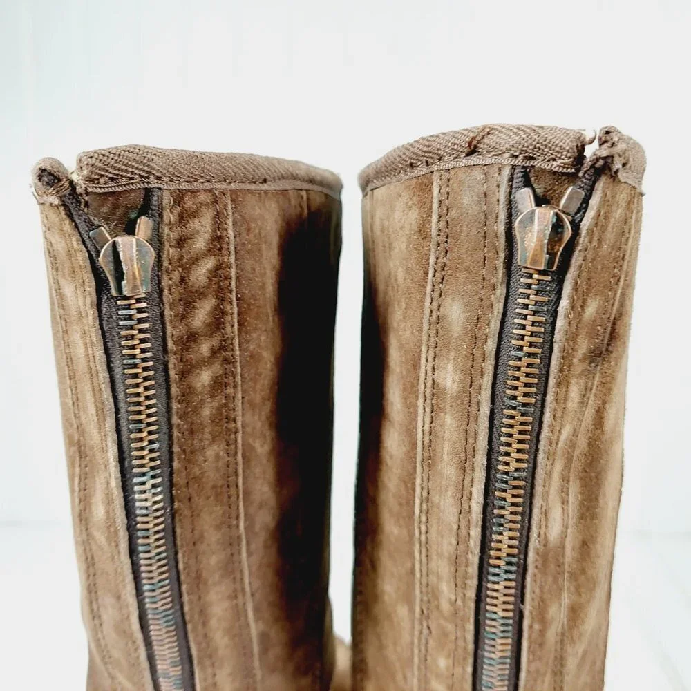 UGG Knightsbridge CHESTNUT Suede Leather Sheepskin BOOTS 5119 H694